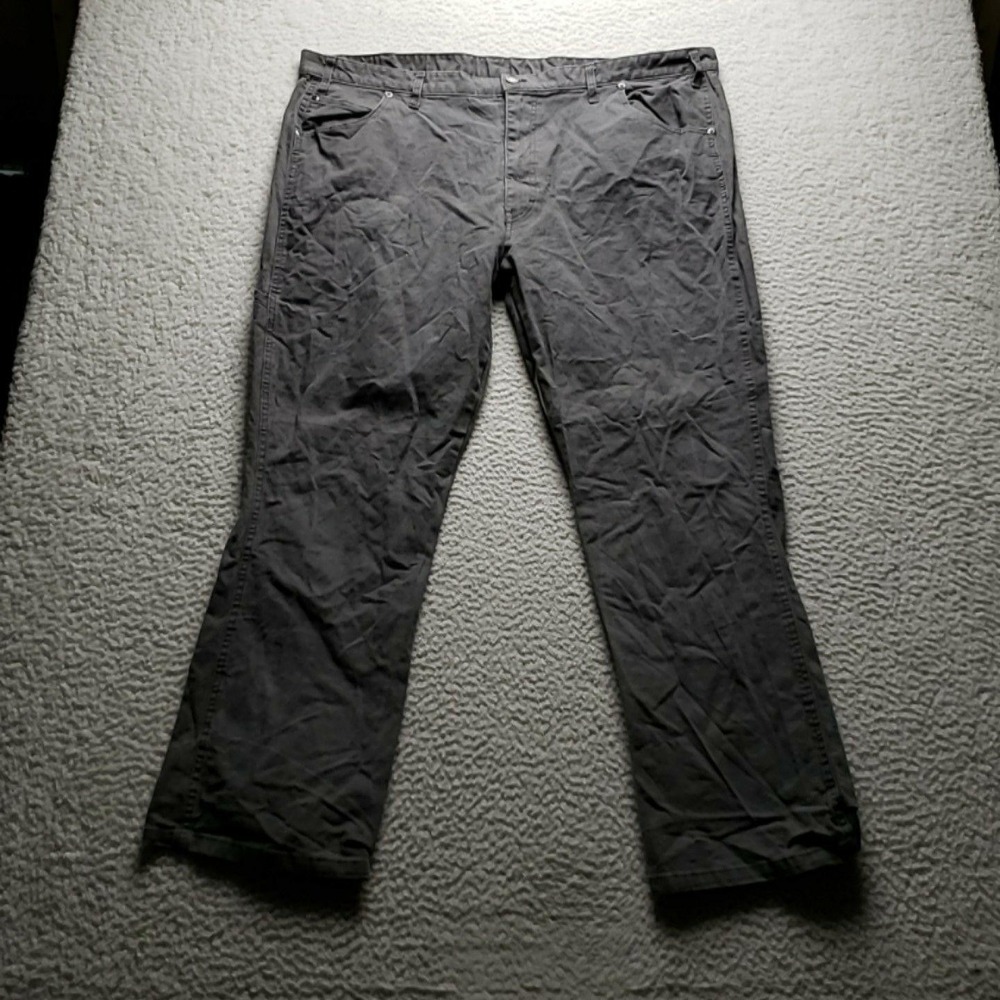 Dickies Pants Mens 44x30 Gray Stretch Canvas Relaxed Fit Chino Workwear Casual